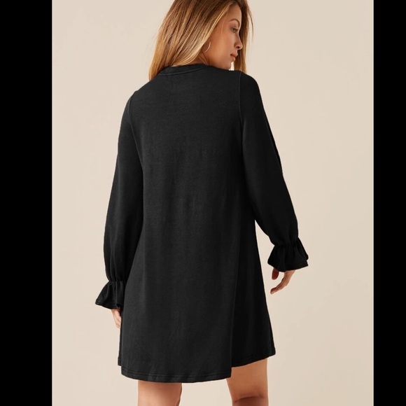 BRAND NEW FLOUNCE SLEEVE SOLID DRESS - Picture 3 of 5